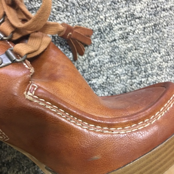 MIA Booties Brown Lace Up Size 6.5 - Picture 8 of 8